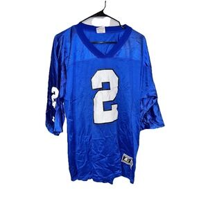 Vintage Starter College Football 1995 Jersey #2 XL Blue White Numbers Name the T
